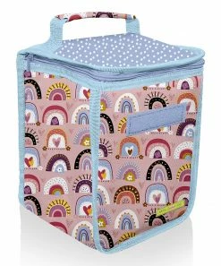Best deal 🔔 Millie Loves Lily Mauve Rainbow Hearts One-Handle Lunch Bag For Home & Garden 😍 -Little Millie-shop zu103408043 alt 4 tm1668625889