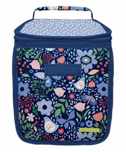 Discount 👏 Millie Loves Lily Navy Butterfly Garden One-Handle Lunch Bag For Home & Garden 🔔 -Little Millie-shop zu103408046 alt 2 tm1654694068