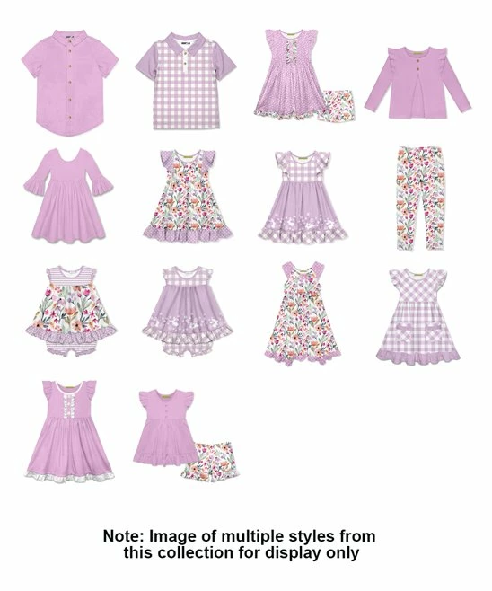 Outlet π Millie Loves Lily Lilac Ruffle-Sleeve A-Line π Dress - Infant, Toddler & π§ Girls For Kids π 2 Outlet π Millie Loves Lily Lilac Ruffle-Sleeve A-Line π Dress - Infant, Toddler & π§ Girls For Kids π - Image 2