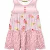 Best deal ❤️ Millie Loves Lily Pink & White Stripe & Polka Dot Ice Cream A-Line 👗 Dress - Toddler For Kids 🤩