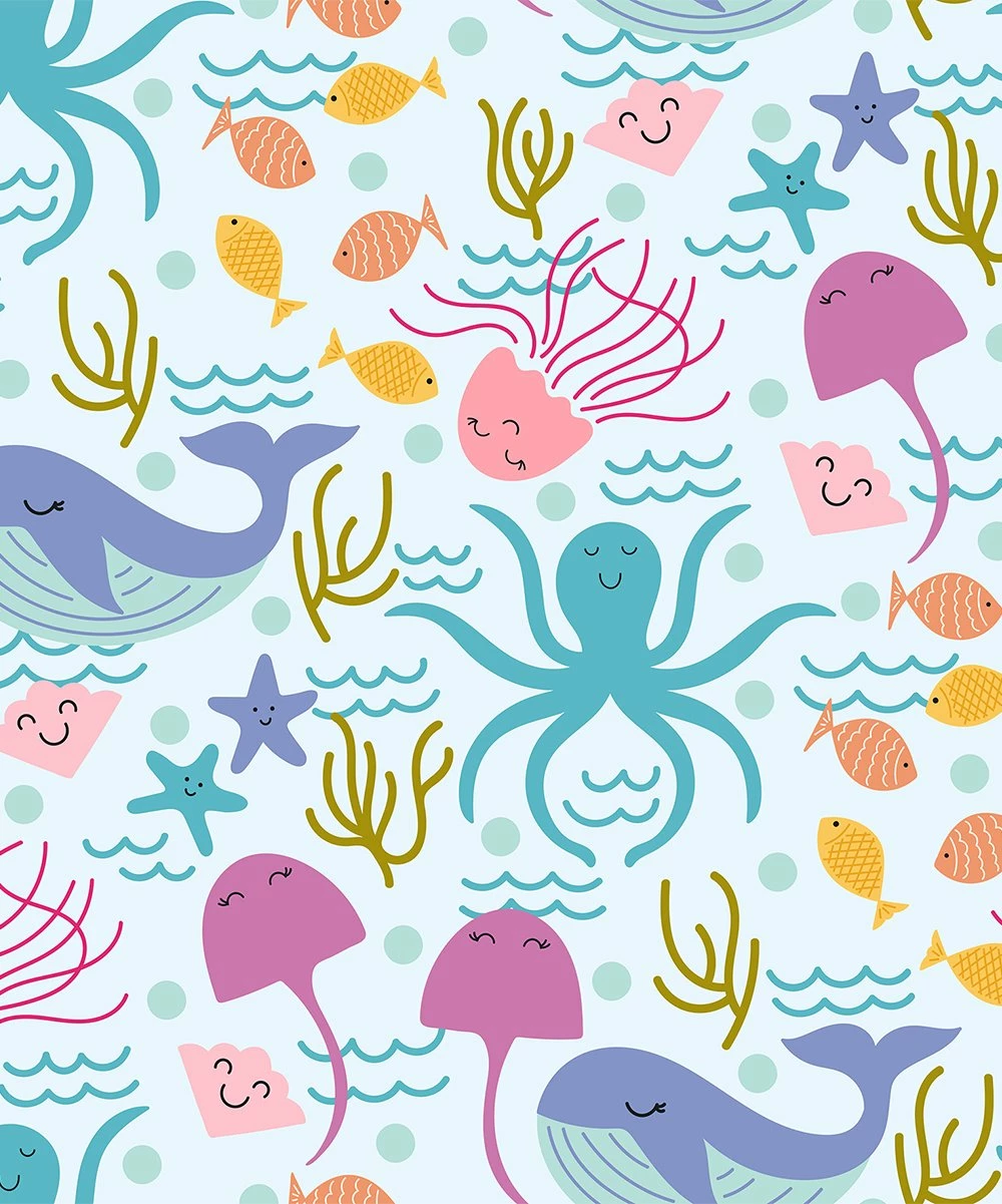 Wholesale π₯ Millie Loves Lily Pale Blue Sea Creatures Ruffle-Hem Yoke π Dress - π§ Girls For Kids π 2 Wholesale π₯ Millie Loves Lily Pale Blue Sea Creatures Ruffle-Hem Yoke π Dress - π§ Girls For Kids π - Image 2