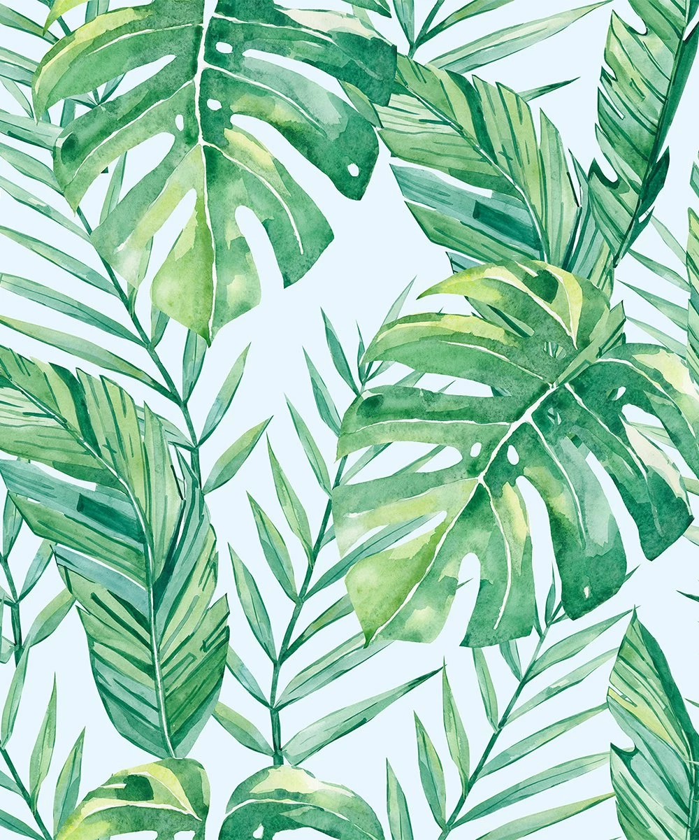 Best Sale ๐ Millie Loves Lily Pale Blue & Green Tropical Ruffle-Accent One-Piece Rashguard - Toddler & ๐ง Girls For Kids ๐งจ 2 Best Sale ๐ Millie Loves Lily Pale Blue & Green Tropical Ruffle-Accent One-Piece Rashguard - Toddler & ๐ง Girls For Kids ๐งจ - Image 2