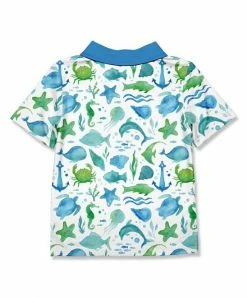 New π₯ Millie & Maxx White & Blue Watercolor Sea Short-Sleeve Polo - Boys For Kids π 7 New π₯ Millie & Maxx White & Blue Watercolor Sea Short-Sleeve Polo - Boys For Kids π -Little Millie-shop zu103803654 alt 3 tm1646934158