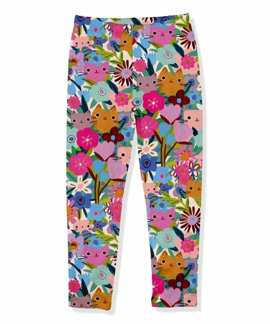 Hot Sale π Millie Loves Lily Mint & Multicolor Kitten Floral Leggings - Infant, Toddler & π§ Girls For Kids π 1 Hot Sale π Millie Loves Lily Mint & Multicolor Kitten Floral Leggings - Infant, Toddler & π§ Girls For Kids π