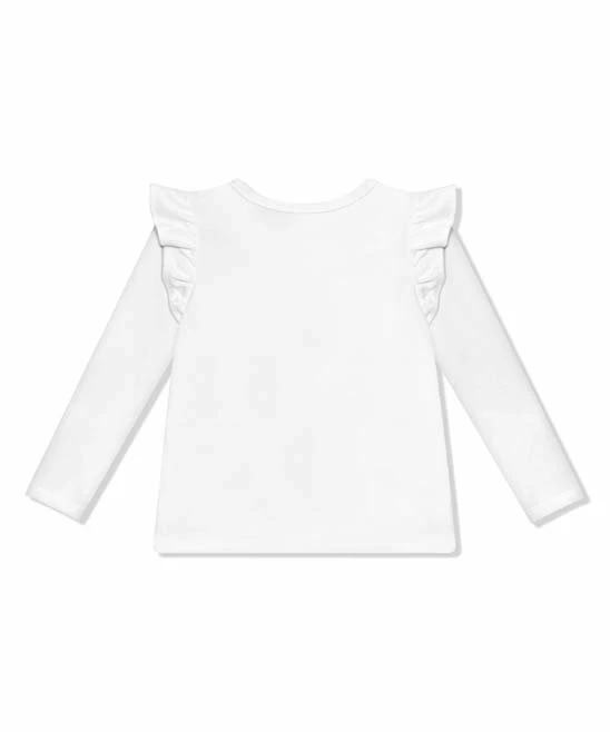 Discount 𧨠Simply Millie By Millie Loves Lily White Ruffle-Sleeve Cardigan - π§ Girls For Kids π 2 Discount 𧨠Simply Millie By Millie Loves Lily White Ruffle-Sleeve Cardigan - π§ Girls For Kids π - Image 2