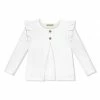 Discount 🧨 Simply Millie By Millie Loves Lily White Ruffle-Sleeve Cardigan - 👧 Girls For Kids 👏