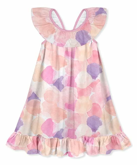 Promo β¨ Millie Loves Lily Light Pink & Purple Paper-Mache Ruffle-Hem Yoke π Dress - π§ Girls For Kids π 1 Promo β¨ Millie Loves Lily Light Pink & Purple Paper-Mache Ruffle-Hem Yoke π Dress - π§ Girls For Kids π