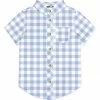 Cheapest ✨ Millie & Maxx Periwinkle & White Gingham Short-Sleeve Button-Up - Boys For Kids 😍