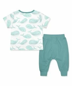 Budget π₯ Little Millie White Whales Button-Snap Tee & Nile Blue Joggers - Infant For Kids π₯° 5 Budget π₯ Little Millie White Whales Button-Snap Tee & Nile Blue Joggers - Infant For Kids π₯° -Little Millie-shop zu104102549 alt 2 tm1647537264
