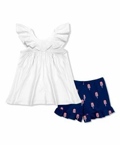 Budget β¨ Millie Loves Lily White Ruffle Yoke Top & Navy Mini Ice Pops Ruffle Shorts - Infant, Toddler & π§ Girls For Kids π€© 5 Budget β¨ Millie Loves Lily White Ruffle Yoke Top & Navy Mini Ice Pops Ruffle Shorts - Infant, Toddler & π§ Girls For Kids π€© -Little Millie-shop zu104432197 alt 2 tm1650978338