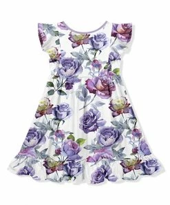 Hot Sale π Millie Loves Lily White & Purple Rose Floral Angel-Sleeve π Dress - Infant, Toddler & π§ Girls For Kids π 5 Hot Sale π Millie Loves Lily White & Purple Rose Floral Angel-Sleeve π Dress - Infant, Toddler & π§ Girls For Kids π -Little Millie-shop zu104520054 alt 2 tm1648557180