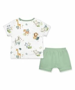Wholesale π― Little Millie White & Sage Animals Button-Snap Tee & Sage Shorts - Infant For Kids π 5 Wholesale π― Little Millie White & Sage Animals Button-Snap Tee & Sage Shorts - Infant For Kids π -Little Millie-shop zu104646799 alt 2 tm1649183484