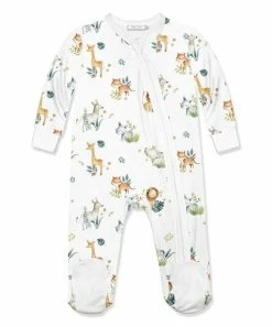 Cheapest π Little Millie White & Sage Storybook Animals Footie - Infant For Baby & Maternity π₯°