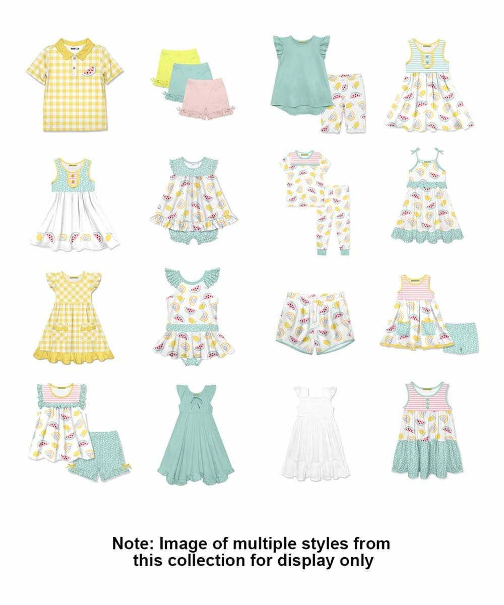Buy π Simply Millie By Millie Loves Lily Lemon Bow-Accent Ruffle Shorts Set - π§ Girls For Kids π 2 Buy π Simply Millie By Millie Loves Lily Lemon Bow-Accent Ruffle Shorts Set - π§ Girls For Kids π - Image 2