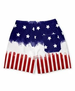 Flash Sale 😀 Millie & Maxx Navy & Red Stars & Stripes Swim Trunks - Toddler For Kids 🧨 -Little Millie-shop zu104947699 alt 2 tm1649699877