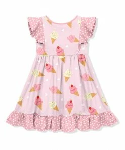 Best deal π Millie Loves Lily Pink Ice Cream Cones Angel-Sleeve π Dress - Infant, Toddler & π§ Girls For Kids π 5 Best deal π Millie Loves Lily Pink Ice Cream Cones Angel-Sleeve π Dress - Infant, Toddler & π§ Girls For Kids π -Little Millie-shop zu104951459 alt 2 tm1649784480