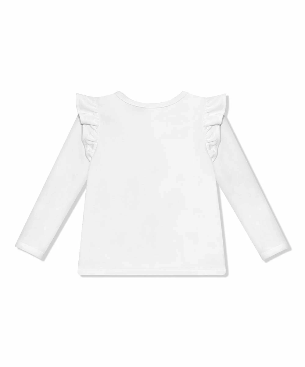 Hot Sale β Simply Millie By Millie Loves Lily White Ruffle-Trim Cardigan - Infant, Toddler & π§ Girls For Kids π₯ 3 Hot Sale β Simply Millie By Millie Loves Lily White Ruffle-Trim Cardigan - Infant, Toddler & π§ Girls For Kids π₯ - Image 3