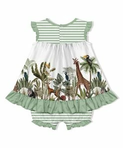 Buy π Little Millie White & Sage Jungle Safari π Skirted Bubble Romper - Infant & Toddler For Kids π 5 Buy π Little Millie White & Sage Jungle Safari π Skirted Bubble Romper - Infant & Toddler For Kids π -Little Millie-shop zu105030021 alt 2 tm1652446679