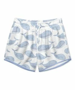 Top 10 🔥 Millie & Maxx White & Periwinkle Whales Swim Shorties - Infant & Boys For Kids 🧨