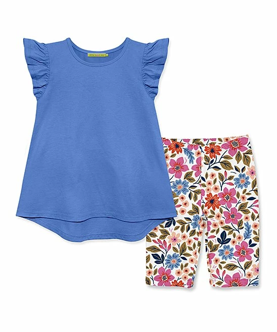 Best reviews of β Millie Loves Lily Marina Blue Angel-Sleeve Hi-Low Top & Pink Flower Girl Bike Shorts - π§ Girls For Kids π€© 1 Best reviews of β Millie Loves Lily Marina Blue Angel-Sleeve Hi-Low Top & Pink Flower Girl Bike Shorts - π§ Girls For Kids π€©