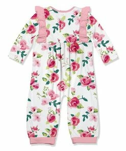 Best Pirce 𧨠Little Millie White & Pink Beach Floral Ruffle-Trim Playsuit - Infant & Toddler For Kids ⨠5 Best Pirce 𧨠Little Millie White & Pink Beach Floral Ruffle-Trim Playsuit - Infant & Toddler For Kids ⨠-Little Millie-shop zu105364721 alt 2 tm1650977373