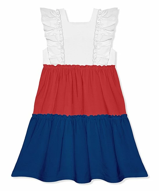 Coupon π Simply Millie By Millie Loves Lily Red & Cobalt Color Block Ruffle-Trim Square Neck A-Line π Dress - Infant For Baby & Maternity π 2 Coupon π Simply Millie By Millie Loves Lily Red & Cobalt Color Block Ruffle-Trim Square Neck A-Line π Dress - Infant For Baby & Maternity π - Image 2