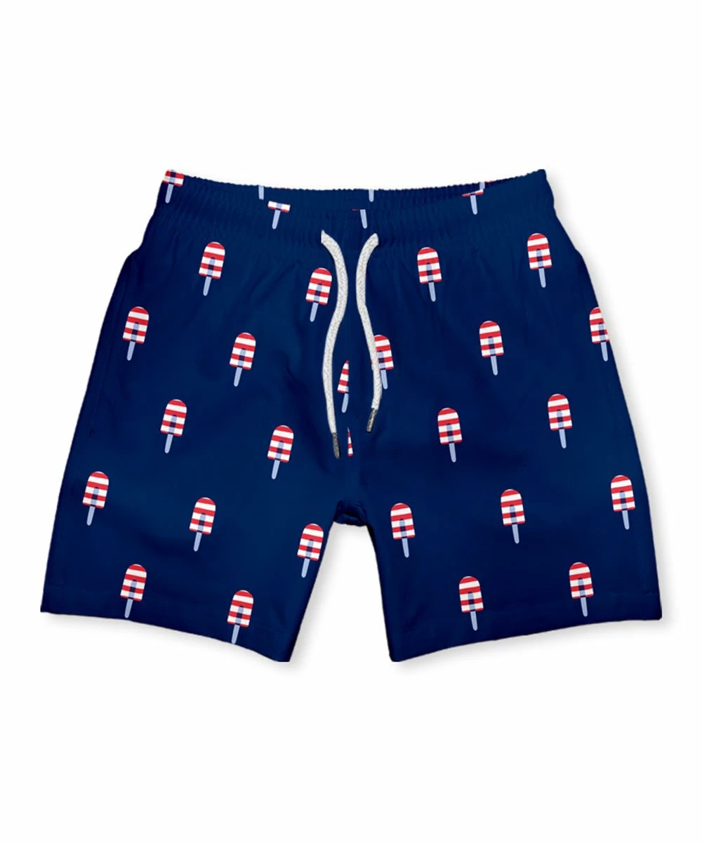 Discount π― Millie & Maxx Navy & Red Popsicles Swim Trunks - Toddler & Boys For Kids β¨ 1 Discount π― Millie & Maxx Navy & Red Popsicles Swim Trunks - Toddler & Boys For Kids β¨