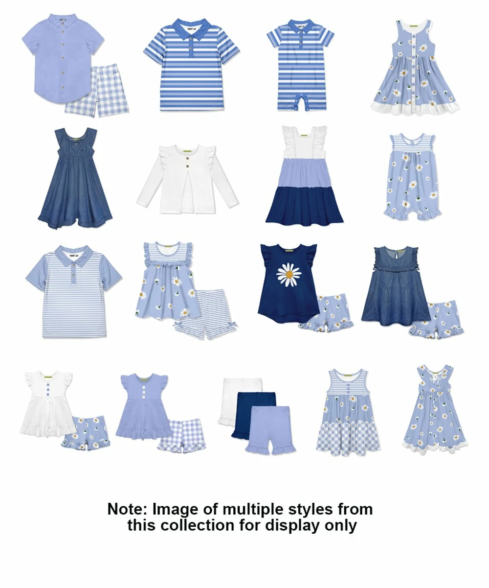 Best Sale π€© Millie Loves Lily Periwinkle Daisy Ruffle Sleeveless Top & Stripe Bow Shorts - Infant & π§ Girls For Kids π₯° 2 Best Sale π€© Millie Loves Lily Periwinkle Daisy Ruffle Sleeveless Top & Stripe Bow Shorts - Infant & π§ Girls For Kids π₯° - Image 2