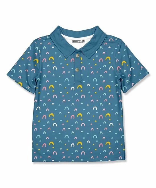 Promo π€© Millie & Maxx Teal Mini Rainbow Polo - Boys For Kids π― 1 Promo π€© Millie & Maxx Teal Mini Rainbow Polo - Boys For Kids π―