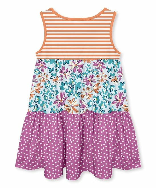 Brand new π Millie Loves Lily Orange Stripe Floral Tiered A-Line π Dress - π§ Girls For Kids 𧨠3 Brand new π Millie Loves Lily Orange Stripe Floral Tiered A-Line π Dress - π§ Girls For Kids 𧨠- Image 3