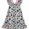 Best reviews of 🎁 Millie Loves Lily White & Pink Multicolor Leopard Ruffle-Yoke A-Line 👗 Dress - Toddler & 👧 Girls For Kids 🎉