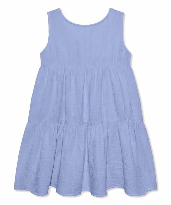 Best Pirce β€οΈ Simply Millie By Millie Loves Lily Periwinkle Gauze Tiered Sleeveless A-Line π Dress - π§ Girls For Kids π 3 Best Pirce β€οΈ Simply Millie By Millie Loves Lily Periwinkle Gauze Tiered Sleeveless A-Line π Dress - π§ Girls For Kids π - Image 3
