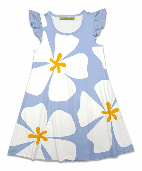 Best deal π Millie Loves Lily Periwinkle & White Floral Angel-Sleeve π Dress - Toddler & π§ Girls For Kids π€© 1 Best deal π Millie Loves Lily Periwinkle & White Floral Angel-Sleeve π Dress - Toddler & π§ Girls For Kids π€©