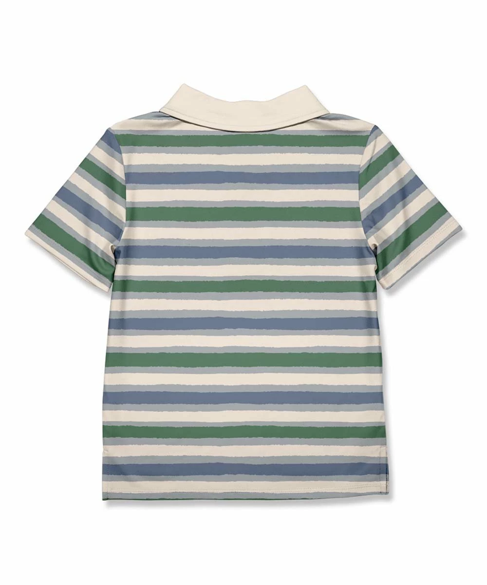 Promo π Millie & Maxx Green Jessie Stripe Polo - Boys For Kids β¨ 3 Promo π Millie & Maxx Green Jessie Stripe Polo - Boys For Kids β¨ - Image 3