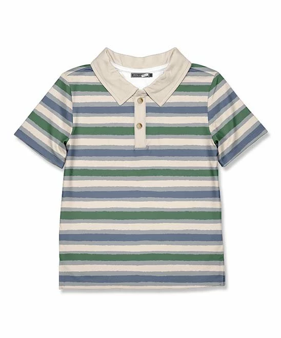 Promo π Millie & Maxx Green Jessie Stripe Polo - Boys For Kids β¨ 1 Promo π Millie & Maxx Green Jessie Stripe Polo - Boys For Kids β¨