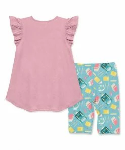 Top 10 π₯ Millie+ By Millie Loves Lily Dusty Pink Angel-Sleeve Hi-Low Top & Teal School Book Bike Shorts - π§ Girls For Kids π 5 Top 10 π₯ Millie+ By Millie Loves Lily Dusty Pink Angel-Sleeve Hi-Low Top & Teal School Book Bike Shorts - π§ Girls For Kids π -Little Millie-shop zu106772191 alt 2 tm1655496207