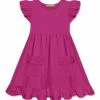 Best reviews of 🌟 Simply Millie By Millie Loves Lily Rose Violet Patch-Pocket Angel-Sleeve 👗 Dress - 👧 Girls For Kids 🎉