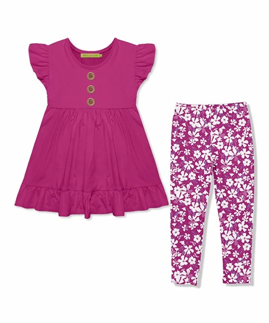 Cheapest βοΈ Millie Loves Lily Rose Angel-Sleeve Babydoll Top & Floral Wind Leggings - Toddler & π§ Girls For Kids π 1 Cheapest βοΈ Millie Loves Lily Rose Angel-Sleeve Babydoll Top & Floral Wind Leggings - Toddler & π§ Girls For Kids π