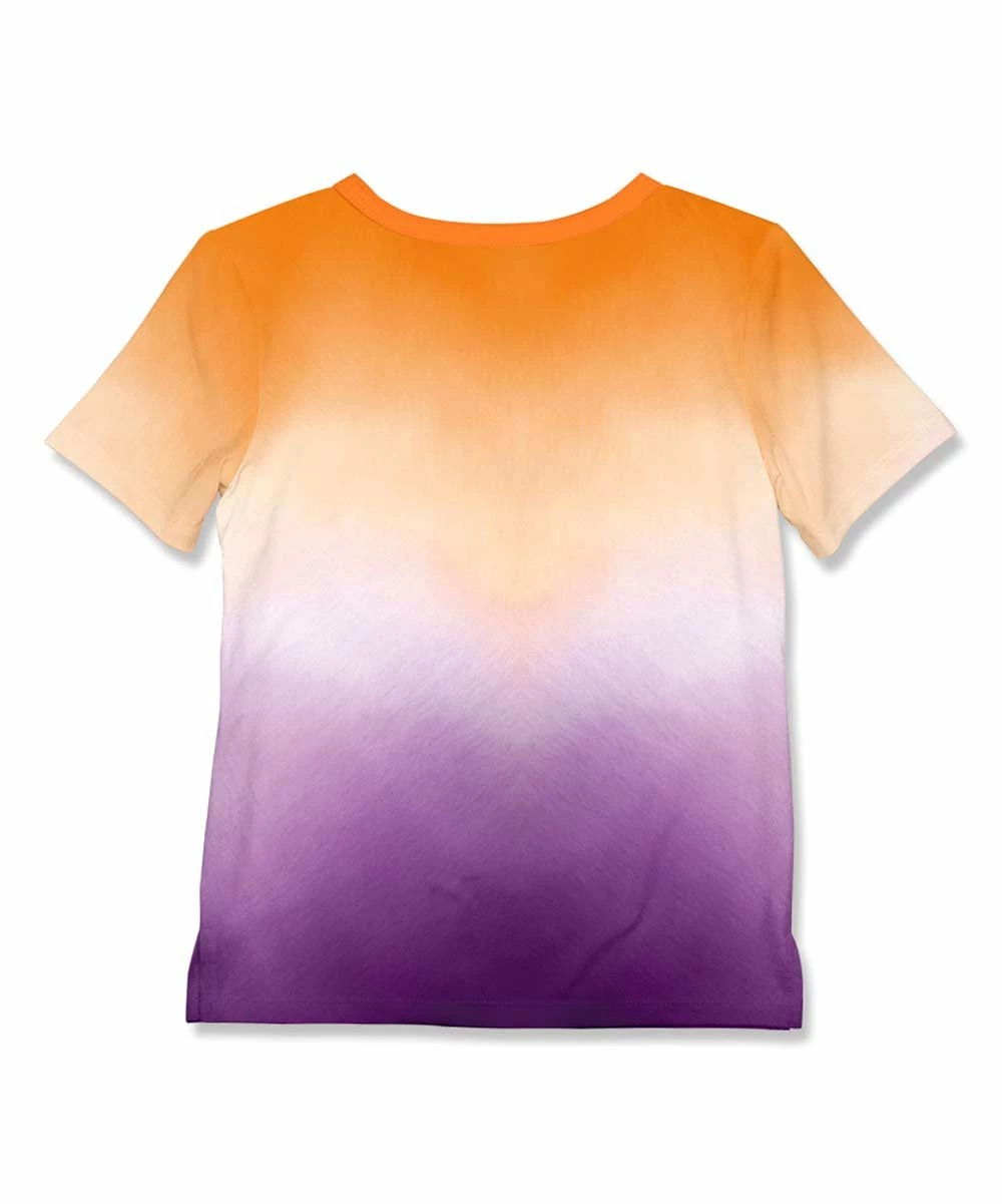 Discount π€© Millie & Maxx Orange & Purple Tie-Dye Henley - Boys For Kids π 3 Discount π€© Millie & Maxx Orange & Purple Tie-Dye Henley - Boys For Kids π - Image 3
