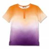 Discount 🤩 Millie & Maxx Orange & Purple Tie-Dye Henley - Boys For Kids 🛒