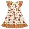 Best deal ❤️ Millie Loves Lily White Twila Turkey Angel-Sleeve 👗 Dress - 👧 Girls For Kids 👍