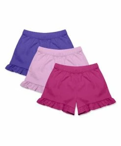 Coupon 🔥 Simply Millie By Millie Loves Lily Lilac & Rose Violet Ruffle Shorts - 👧 Girls For Kids ✔️