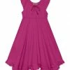 Hot Sale 🛒 Simply Millie By Millie Loves Lily Rose Violet Ruffle-Hem Angel-Sleeve 👗 Dress - Toddler & 👧 Girls For Kids 💯