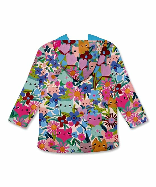 Budget π Millie Loves Lily Mint Kitten Floral Pocket Hooded Raincoat - Toddler & π§ Girls For Kids π 3 Budget π Millie Loves Lily Mint Kitten Floral Pocket Hooded Raincoat - Toddler & π§ Girls For Kids π - Image 3