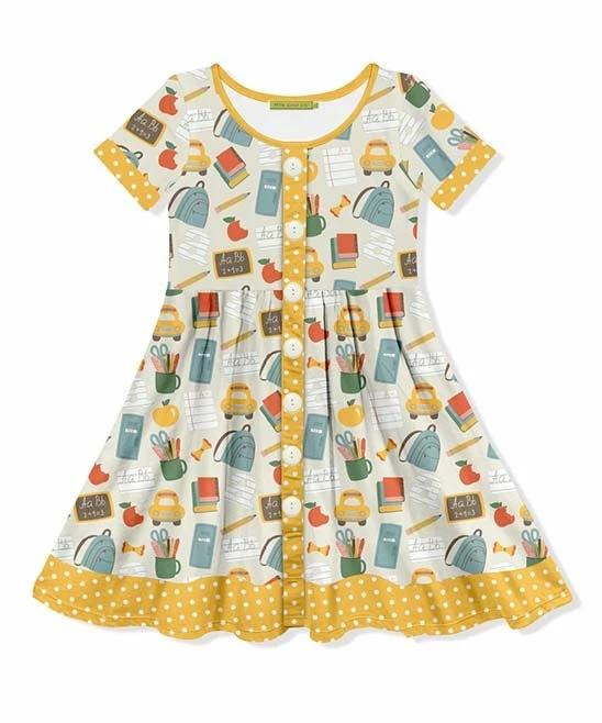 Top 10 π Millie Loves Lily Khaki School Supplies Button-Up A-Line π Dress - Toddler & π§ Girls For Kids π 1 Top 10 π Millie Loves Lily Khaki School Supplies Button-Up A-Line π Dress - Toddler & π§ Girls For Kids π