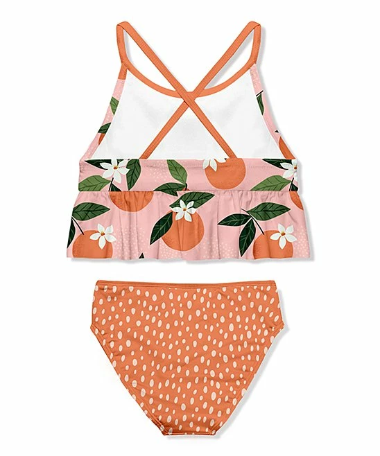 Best reviews of π€© Millie Loves Lily Light Pink & Orange Peaches Ruffle-Trim Tankini Top & Bottoms - Infant, Toddler & π§ Girls For Kids π₯° 3 Best reviews of π€© Millie Loves Lily Light Pink & Orange Peaches Ruffle-Trim Tankini Top & Bottoms - Infant, Toddler & π§ Girls For Kids π₯° - Image 3