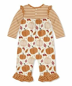 Cheap π Little Millie Cream & Orange Pumpkin Paradise Ruffle-Trim Playsuit - Infant For Baby & Maternity π 5 Cheap π Little Millie Cream & Orange Pumpkin Paradise Ruffle-Trim Playsuit - Infant For Baby & Maternity π -Little Millie-shop zu107159267 alt 2 tm1659543286