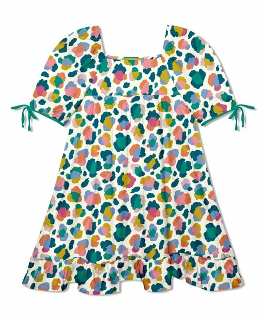 Best deal π₯ Millie Loves Lily Teal & Cream Technicolor Leopard Puff-Sleeve Ruffle-Hem A-Line π Dress - Toddler & π§ Girls For Kids π 1 Best deal π₯ Millie Loves Lily Teal & Cream Technicolor Leopard Puff-Sleeve Ruffle-Hem A-Line π Dress - Toddler & π§ Girls For Kids π