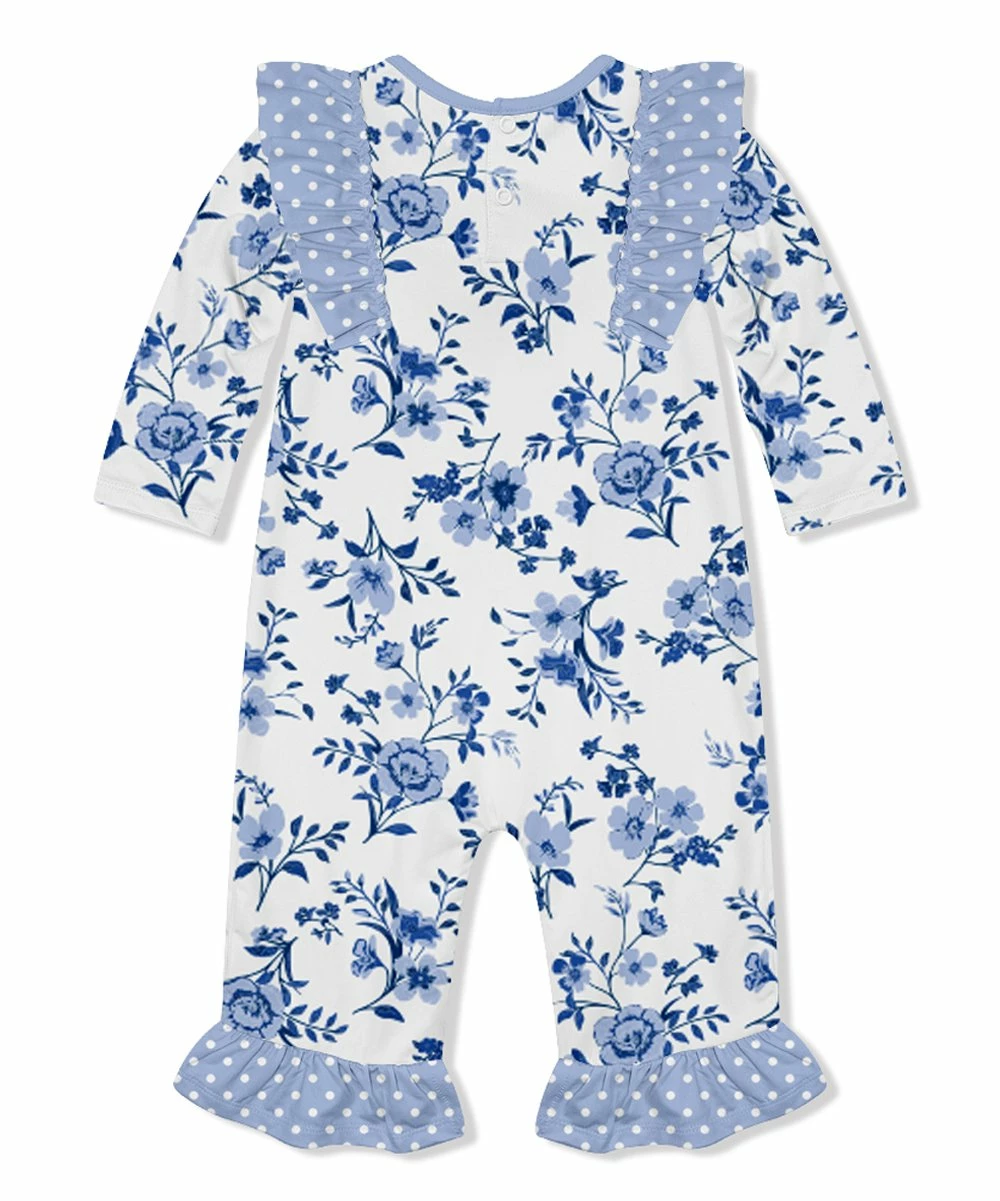 Best reviews of β Little Millie White & Periwinkle Simrin Floral Ruffle-Trim Playsuit - Infant For Kids π₯° 3 Best reviews of β Little Millie White & Periwinkle Simrin Floral Ruffle-Trim Playsuit - Infant For Kids π₯° - Image 3