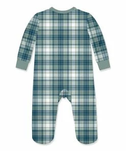 Promo 😍 Little Millie Green Plaid Long-Sleeve Footie - Infant For Baby & Maternity 😍 -Little Millie-shop zu107500302 alt 2 tm1660240698